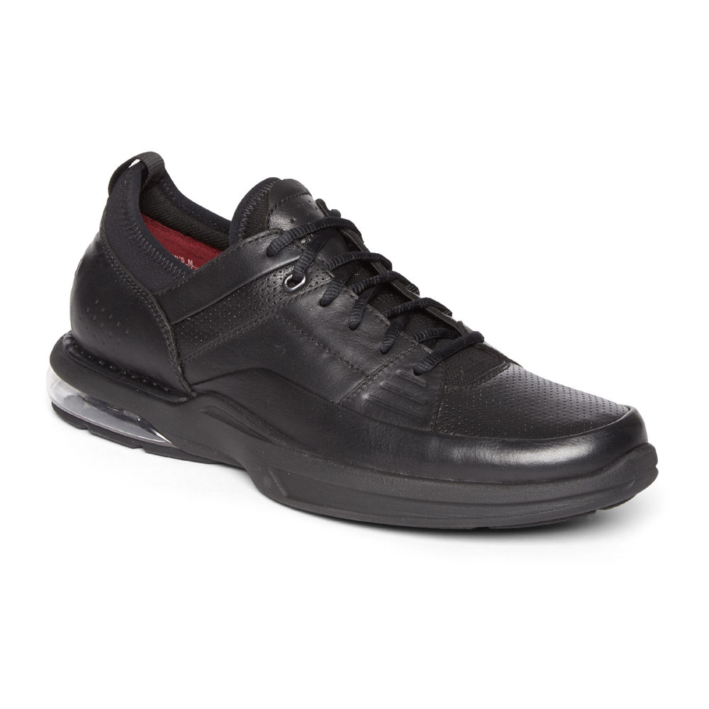 Tenis Rockport Homem Pretas - Howe Street Lace Up - 51678UYVQ